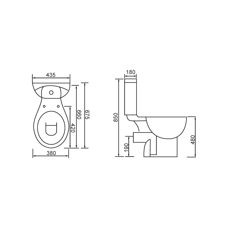 Vente chaude Toilette à laver à hauteur confortable --SD306H